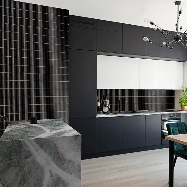 12 in. x 12 in. Matte Porcelain Mosaic Floor and Wall Tile