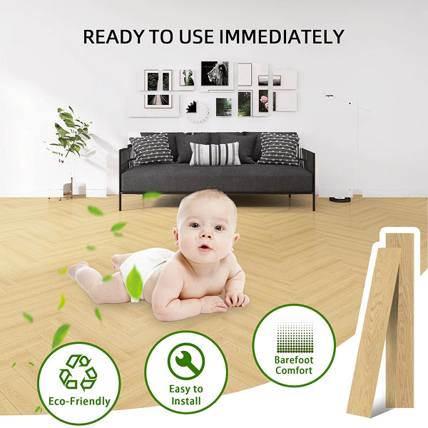 24" W X 4" D Oak Hardwood Flooring Eco-Friendly Solid Wood Flooring 20-Pack Cover 13.18 Sq. Ft Multi-Scenario Application