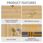 Charger l&#39;image dans la visionneuse de galerie, 24&quot; W X 4&quot; D Oak Hardwood Flooring Eco-Friendly Solid Wood Flooring 20-Pack Cover 13.18 Sq. Ft Multi-Scenario Application
