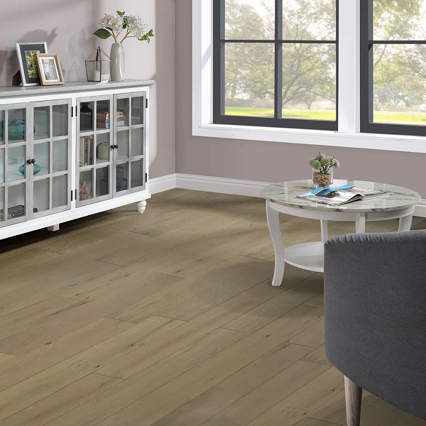 Acacia Oak Grain Embossed Finish Solid Hardwood Flooring, 5/8" (0.63") Thick x 4 1/3" (4.3") x Varying Length