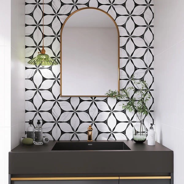 Corola Hexagon 7.7 in. x 8.9 in. Matte Porcelain Floor and Wall Tile