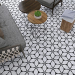 Charger l&#39;image dans la visionneuse de galerie, Corola Hexagon 7.7 in. x 8.9 in. Matte Porcelain Floor and Wall Tile

