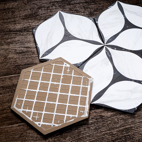 Corola Hexagon 7.7 in. x 8.9 in. Matte Porcelain Floor and Wall Tile