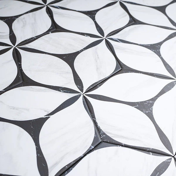 Corola Hexagon 7.7 in. x 8.9 in. Matte Porcelain Floor and Wall Tile