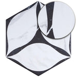 Charger l&#39;image dans la visionneuse de galerie, Corola Hexagon 7.7 in. x 8.9 in. Matte Porcelain Floor and Wall Tile
