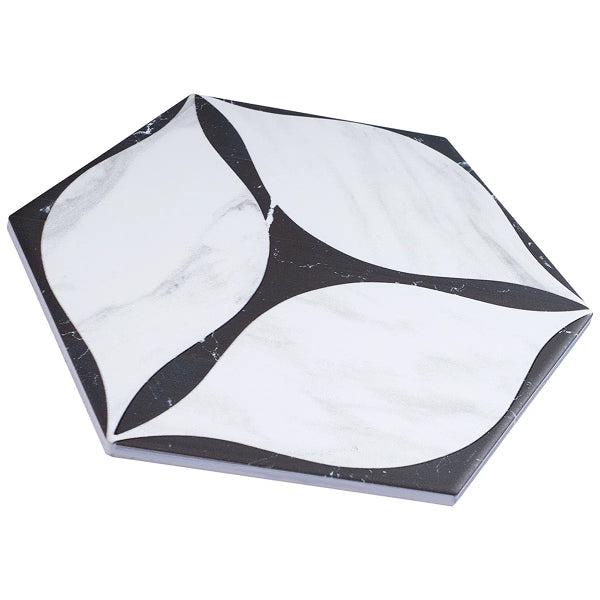 Corola Hexagon 7.7 in. x 8.9 in. Matte Porcelain Floor and Wall Tile