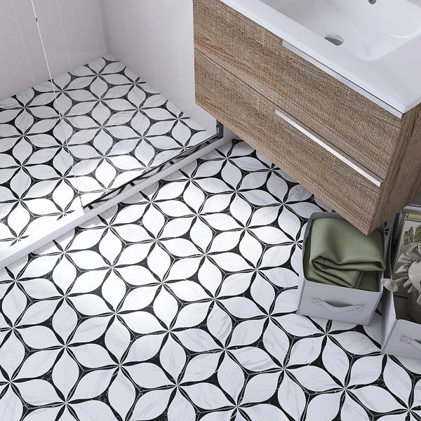 Corola Hexagon 7.7 in. x 8.9 in. Matte Porcelain Floor and Wall Tile