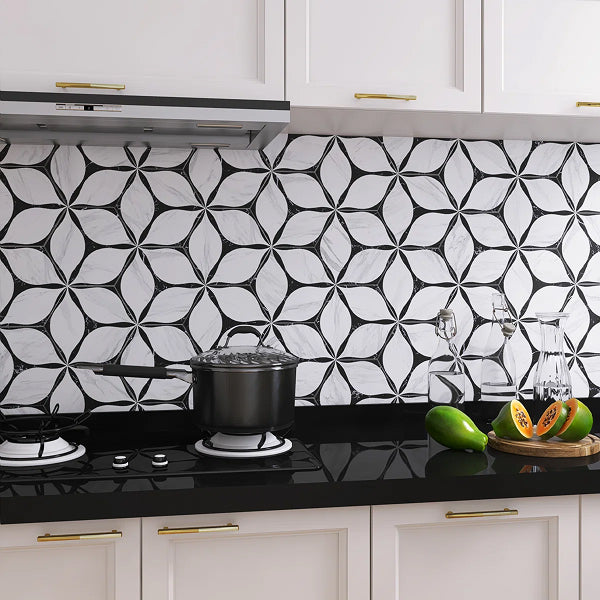 Corola Hexagon 7.7 in. x 8.9 in. Matte Porcelain Floor and Wall Tile