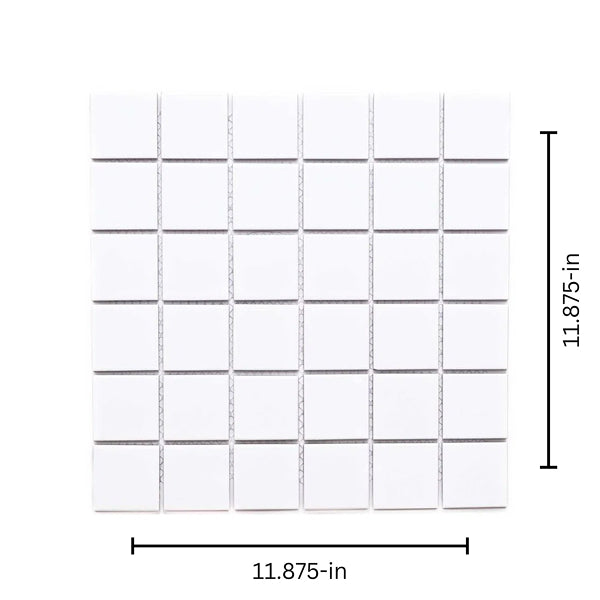 Cube 2" x 2" Porcelain Mosaic Tile
