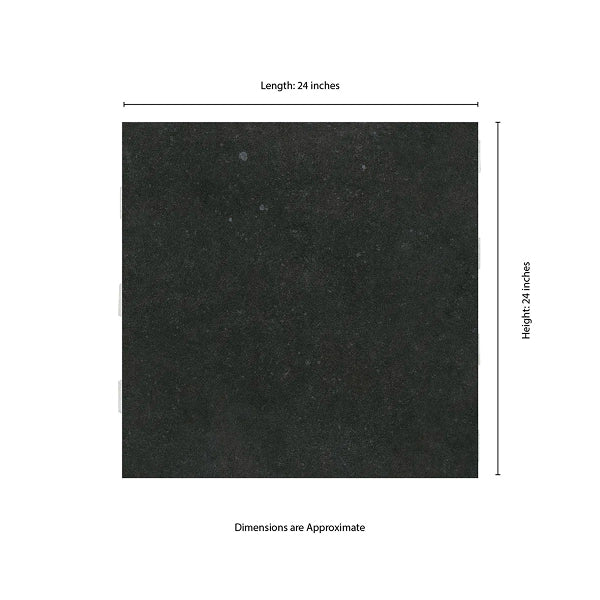 Dimensions 24 in. x 24 in. Matte Porcelain Concrete Look Floor and Wall Tile