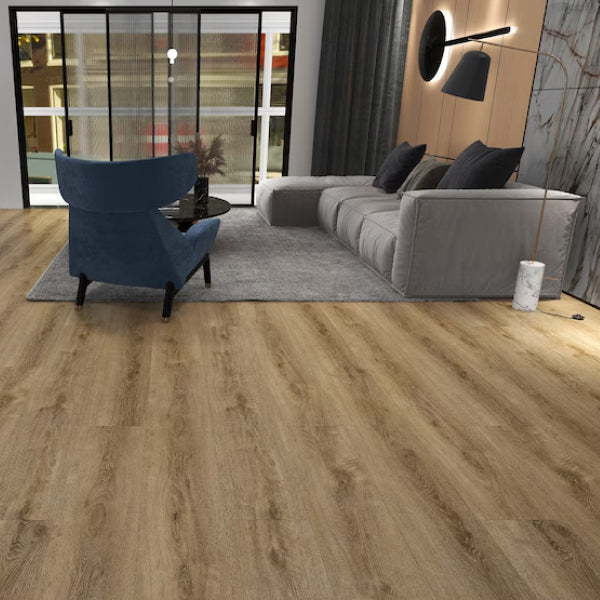 Mono Serra Seville Oak 5.2mm x 7.2 in. W x 48.3 in. L 22MIL SPC Rigid Core Vinyl Flooring (24.03 sq.ft./case)