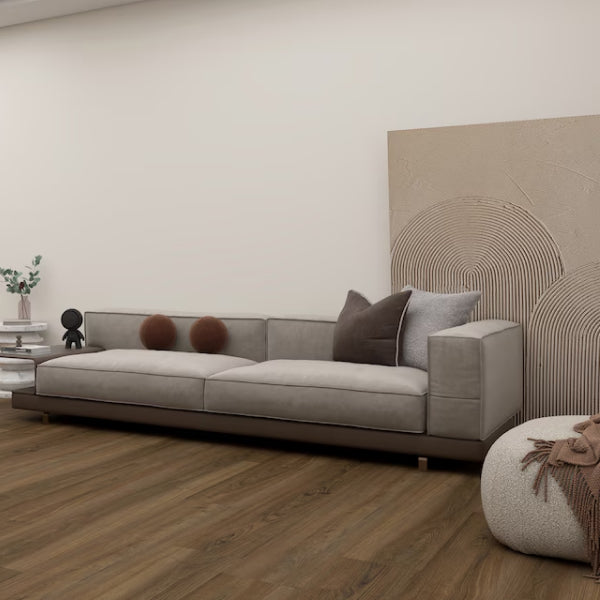 GUOYA Walnut Natural 5mm x 9 in. W x 60 in. L 20MIL Waterproof Luxury Vinyl Plank Flooring (22.5 sq.ft./case)