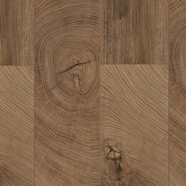 Revêtement de sol stratifié Home Decorators Collection Berwind Oak, épaisseur 12 mm x largeur 6,27 po x longueur 54,45 po (18,94 pi²/boîte)