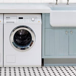 Load image into Gallery viewer, TrafficMaster 1.5mm x 12in. W x 12in. L Matte Black and White Chaplin Peel and Stick Vinyl Tile Flooring (10sq.ft./case)