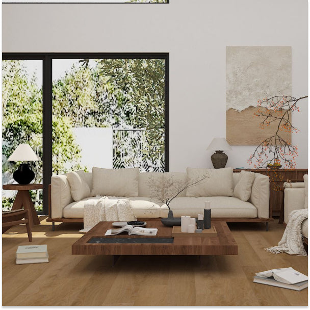 Amber Glow 5mm - Glue Down Luxury Vinyl Tile (LVT) 9 in. x 61 in. x 5mm | 22MIL Wear Layer
