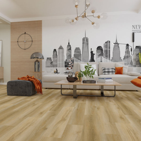 GUOYA Maple Natural 6.5mm Waterproof Luxury Vinyl Plank Flooring – 19.12 Sq.Ft./Case