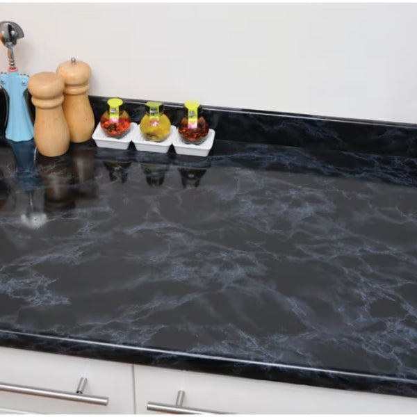 D-C-Fix 346-8027 Home Decor Self Adhesive Film 26-inch x 78-inch Marble Black