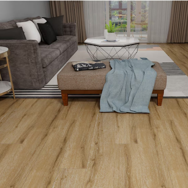 Malibu Wide Plank French Oak Fortuna 22 MIL x 7.17 in. W. Rigid Core Waterproof Vinyl Flooring (19.12 sq.ft./case)