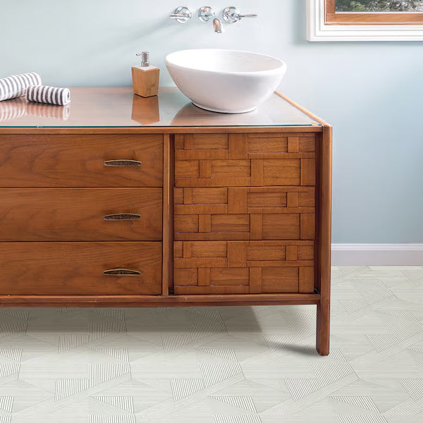 FloorPops Neutral Frey 12-in x 12-in Vinyl Tile Flooring Set of 20 (1 sq. ft./each)