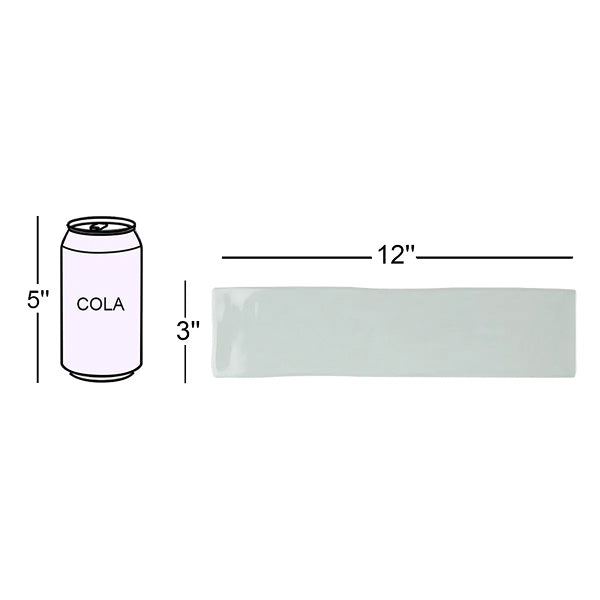 Kezma 3 in. x 12 in. Ceramic Subway Wall Tile