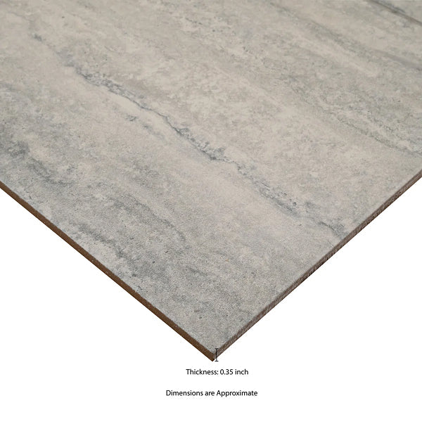 Linden 12 in. x 24 in. Matte Porcelain Travertine Look Floor and Wall Tile