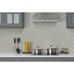 Load image into Gallery viewer, Lume Grey Scale 10 in. x 13 in. Glossy Porcelain Mosaic Floor and Wall Tile