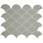 Load image into Gallery viewer, Lume Grey Scale 10 in. x 13 in. Glossy Porcelain Mosaic Floor and Wall Tile