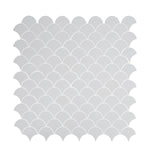 Load image into Gallery viewer, Lume Grey Scale 10 in. x 13 in. Glossy Porcelain Mosaic Floor and Wall Tile
