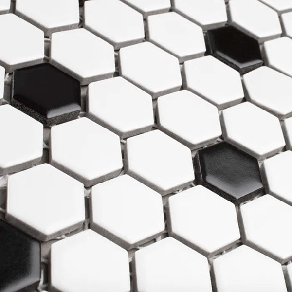 Madison 1" x 1" Porcelain Honeycomb Wall & Floor Tile