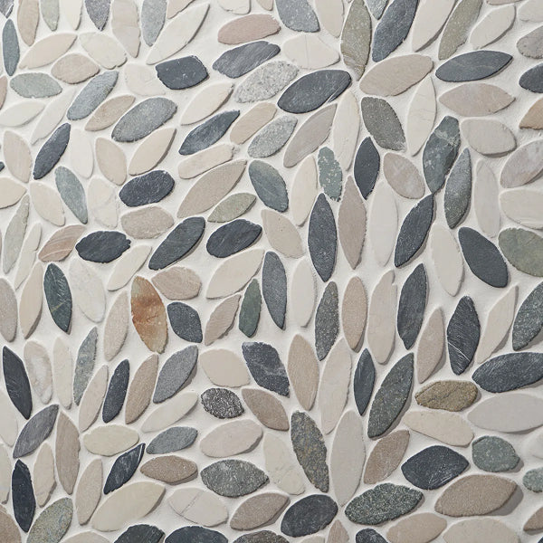 Picturesque Flower 11.81 in. x 11.81 in. Natural Stone Floor and Wall Mosaic Tile (0.97 Sq. Ft. / Each)