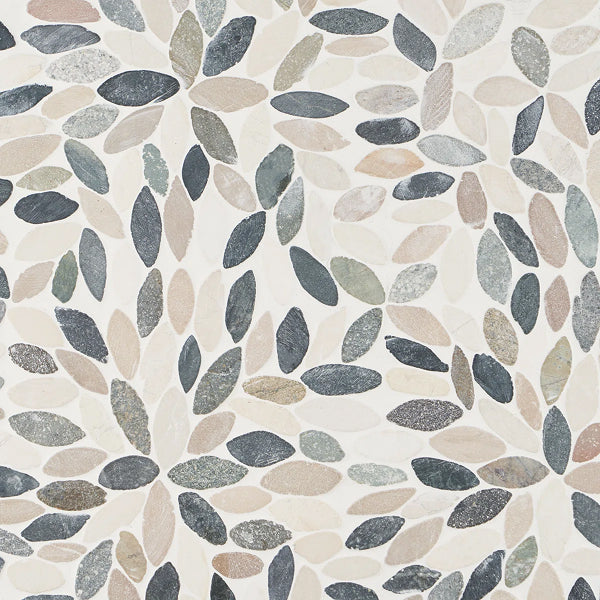 Picturesque Flower 11.81 in. x 11.81 in. Natural Stone Floor and Wall Mosaic Tile (0.97 Sq. Ft. / Each)