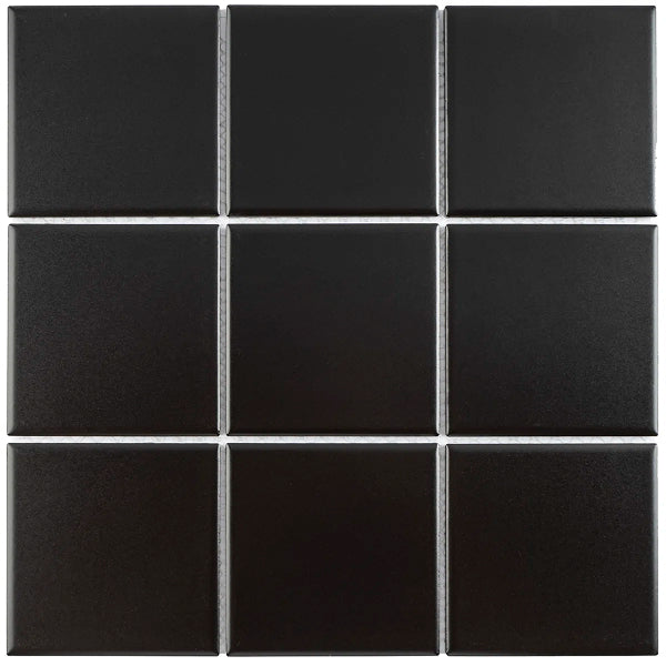 Porcetile 11.82 in. x 11.82 in. Squares Matte Porcelain Mosaic Wall and Floor Tile