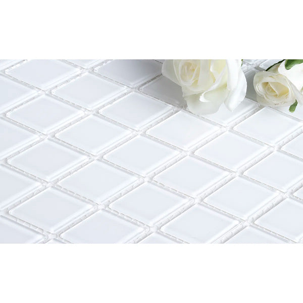 Quality Value Series 1" x 2" Straight Edge Glass Mosaic Tile