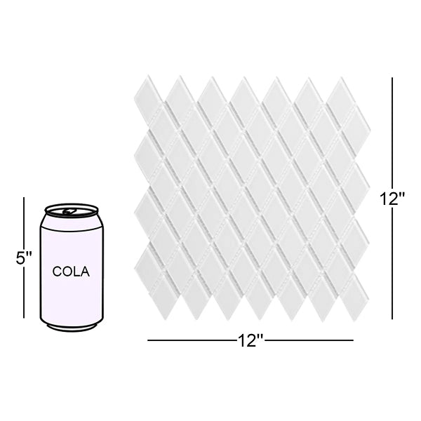 Quality Value Series 1" x 2" Straight Edge Glass Mosaic Tile