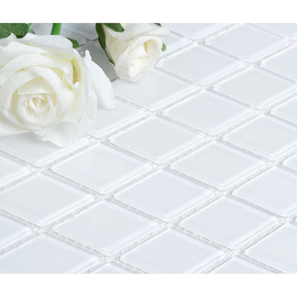 Quality Value Series 1" x 2" Straight Edge Glass Mosaic Tile