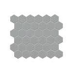 Load image into Gallery viewer, Retro Hexo Lume Grey Hexagon 11 in. x 13 in. Matte Porcelain Mosaic Floor and Wall Tile
