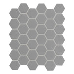 Load image into Gallery viewer, Retro Hexo Lume Grey Hexagon 11 in. x 13 in. Matte Porcelain Mosaic Floor and Wall Tile