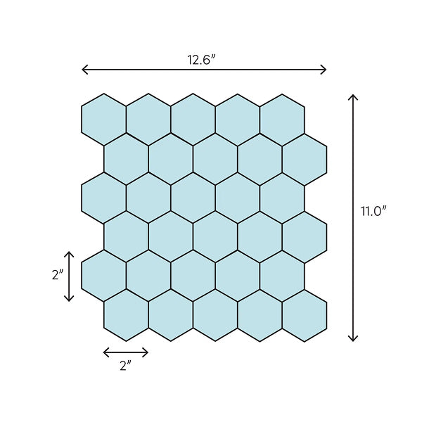 Retro Hexo Lume Grey Hexagon 11 in. x 13 in. Matte Porcelain Mosaic Floor and Wall Tile