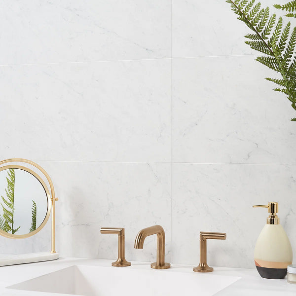 Saroshi 11.81 in. x 23.62 in. Matte Marble Look Porcelain Floor and Wall Tile