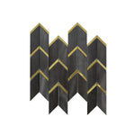 Load image into Gallery viewer, Twilight Aluminium Chevron Mosaic Tile