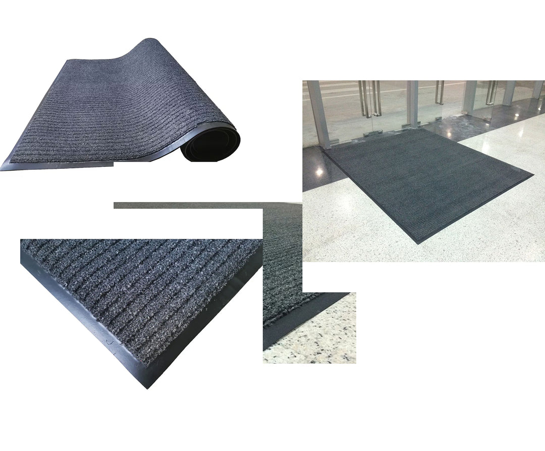 Turin Classic Indoor Mat - Polypropylene with Micro-Filament Scrubbing and PVC Backing - 120 x 300 cm