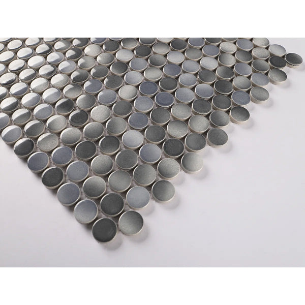 Value Series 0.8" x 0.8" Porcelain Penny Round Mosaic Wall & Floor Tile