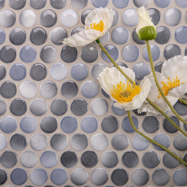 Value Series 0.8" x 0.8" Porcelain Penny Round Mosaic Wall & Floor Tile