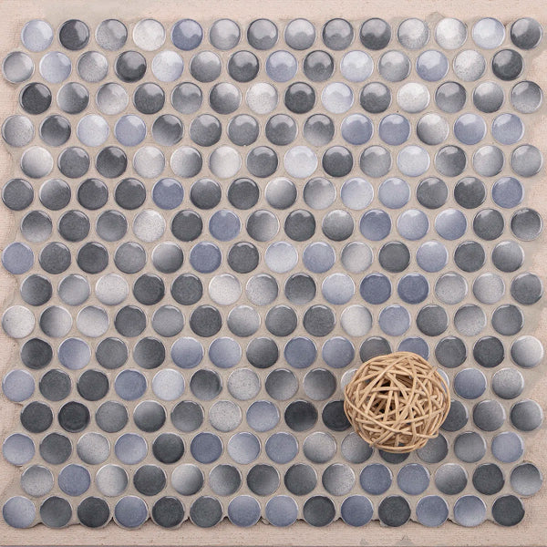 Value Series 0.8" x 0.8" Porcelain Penny Round Mosaic Wall & Floor Tile