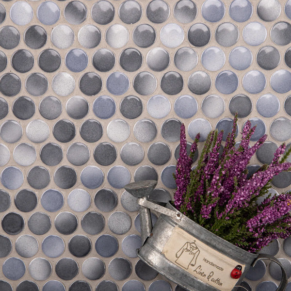 Value Series 0.8" x 0.8" Porcelain Penny Round Mosaic Wall & Floor Tile