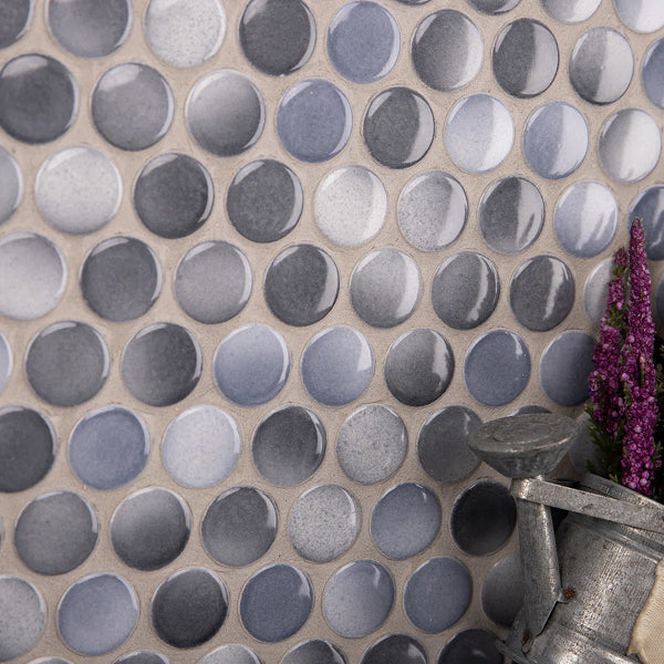 Value Series 0.8" x 0.8" Porcelain Penny Round Mosaic Wall & Floor Tile