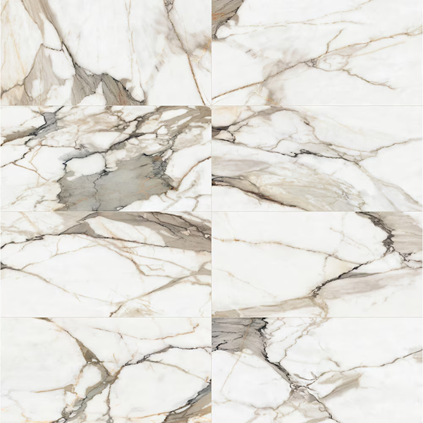 Carreau de porcelaine rectifié poli Calacatta Solano 24 po x 48 po Anatolia (15,5 pi ca/caisse)