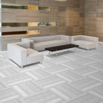Load image into Gallery viewer, Foss Floors Barcode N55 Ocean Blue 24-inch x 24-inch Carpet Tiles (15 Tiles / Case)
