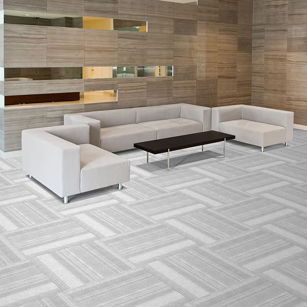 Foss Floors Barcode N55 Ocean Blue 24-inch x 24-inch Carpet Tiles (15 Tiles / Case)
