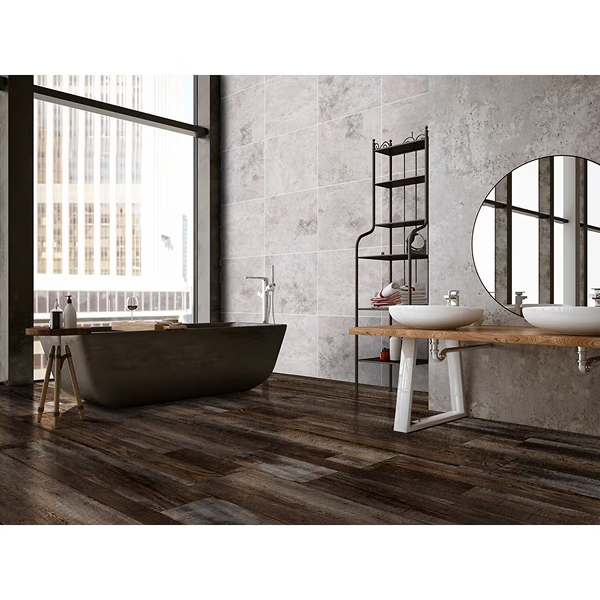 MSI Stone ULC Woodland Driftwood, plancher de vinyle de luxe rigide de 7 po x 48 po (1,77 m²/caisse)